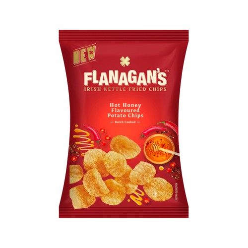Willards Flanagans Hot Honey Flavoured Potato Chips 120g
