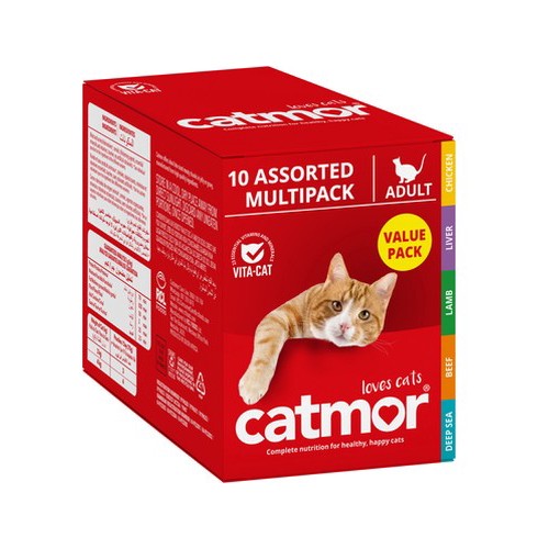 Catmor Cat Food Adult Multipack 10x70g