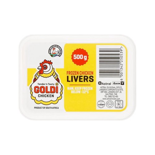 Goldi Chicken Livers 500g