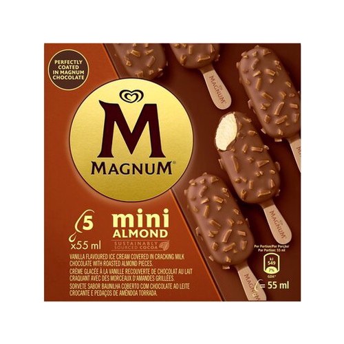 Magnum Mini Almond Ice Cream 5 Pack