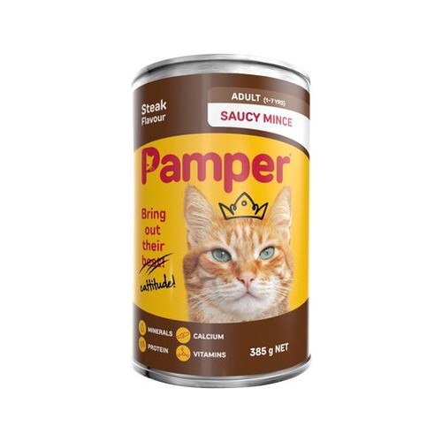 Pamper Steak Saucy Mince 385g