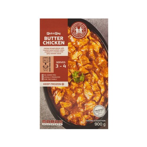 PnP Frozen Butter Chicken 900g