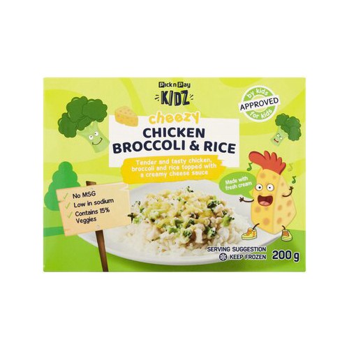 PnP Kidz Cheezy Chicken Broccoli & Rice 200g