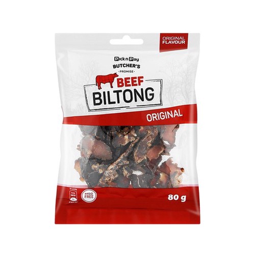 PnP Sliced Beef Biltong 80g