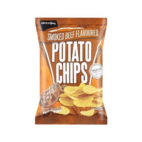 PnP Smoked Beef Chips 125g