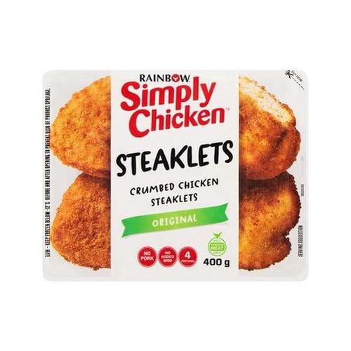 Rainbow Chicken Steaklets 400g