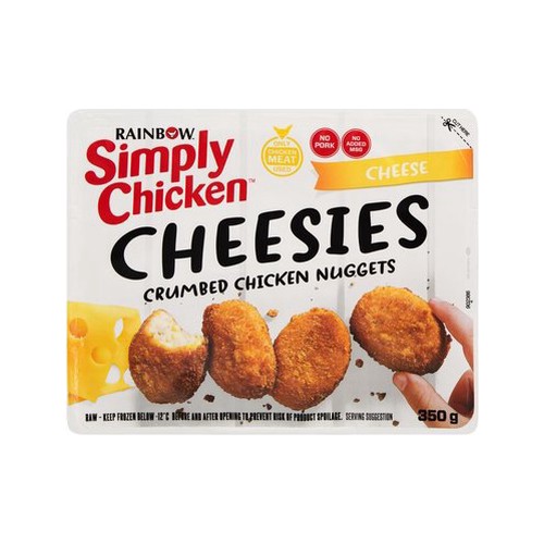 Rainbow Simply Chicken Cheesies Nuggets 350g