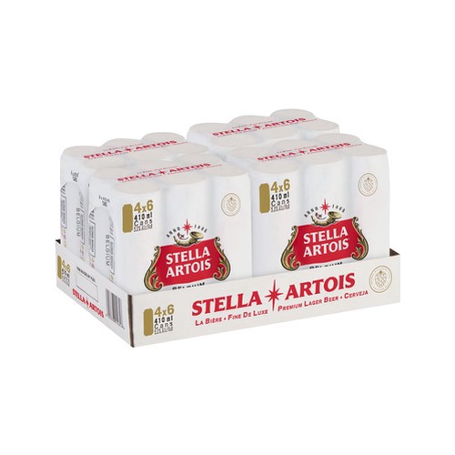 Stella Artois Premium Lager Beer 24 x 410ml