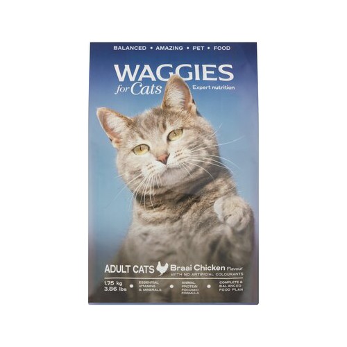 Waggies Cat Dry Food Chicken 1.75kg