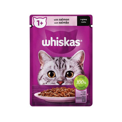 Whiskas Catfood Salmon in Gravy 85g