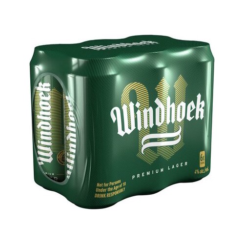 Windhoek Premium Lager Beer 6 x 500ml
