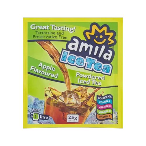 amila apple flavoured powdered ice tea 25g