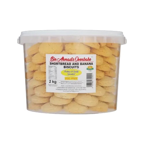 bin ahmads ovenbake shortbread and banana biscuits 2kg