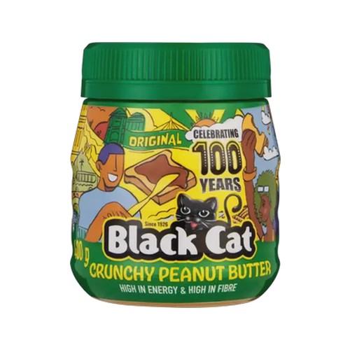 black cat crunchy peanut butter 400g