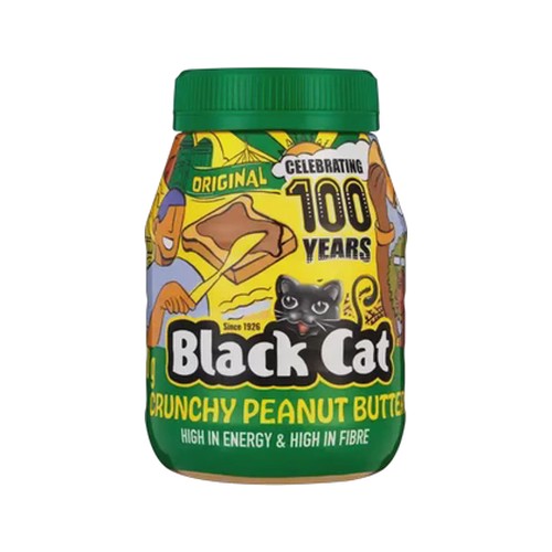 black cat crunchy peanut butter 800g