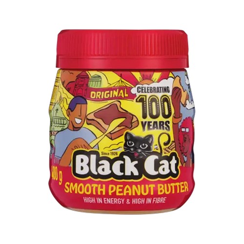 black cat smooth peanut butter 400g