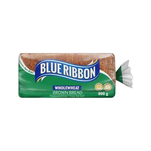 blue ribbon wholewheat brown bread 800g