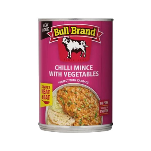 bull brand chilli mince with vegetables 400g