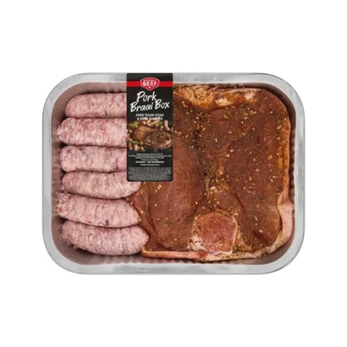 butchery pork braai box 1000g - 1200g
