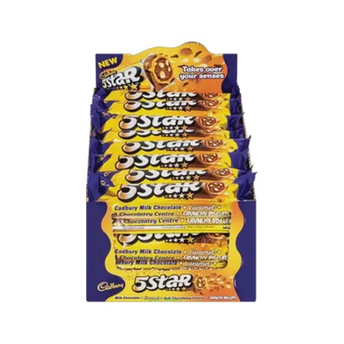 Cadbury 5 Star Milk Chocolates Box 32 x 48.5g