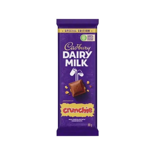 Cadbury Dairy Milk Crunchie Chocolate Slab 80g