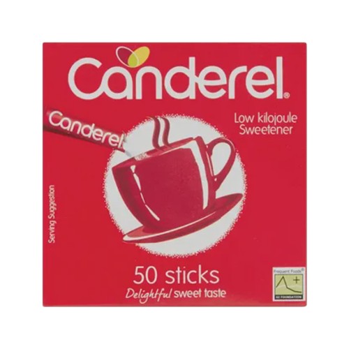 canderel low kilojoule sweetener sticks 50 pack