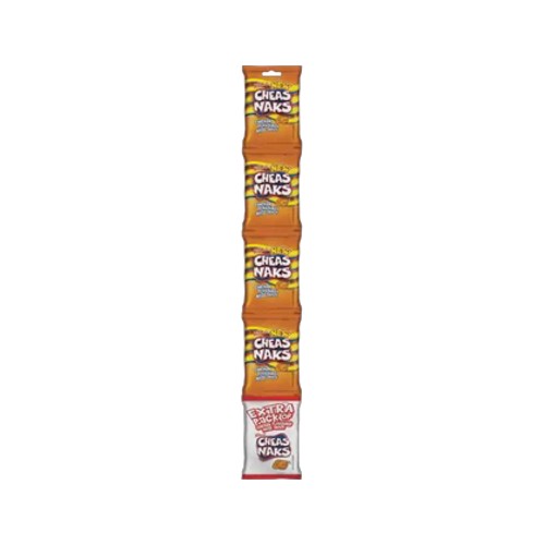 Cheas Naks Chicken Flavoured Maize Snack 5 x 22g