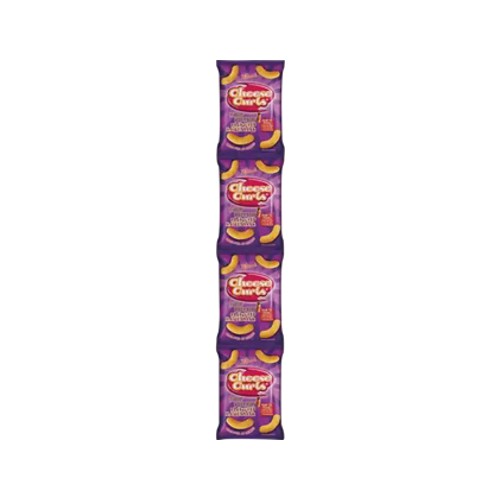 Cheese Curls Fruit Chutney Flavoured Maize Snack 4 x 14g