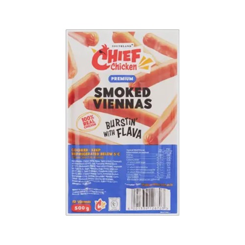 Chief Chicken Smoked Viennas 500g