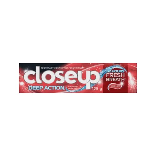 close up red hot deep action whitening toothpaste 125g