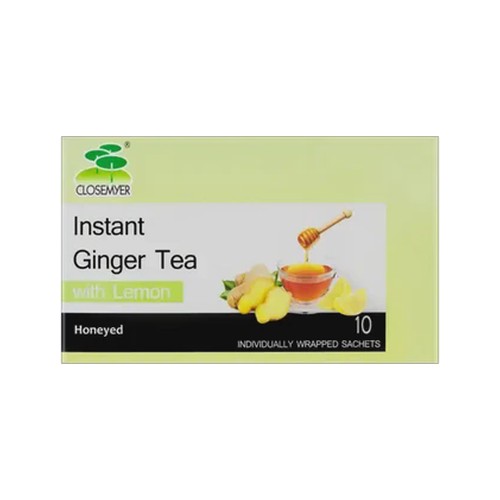 closemyer honeyed instant honeyed ginger tea with lemon 10 pack
