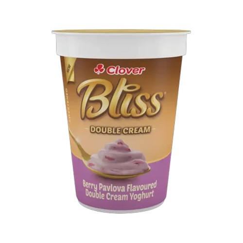 Clover Bliss Berry Pavlova Flavoured Double Cream Yoghurt 150g