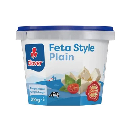 clover plain feta-style cheese 200g
