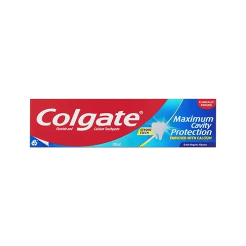 colgate maximum cavity protection regular flavour fluoride & calcium toothpaste 100ml