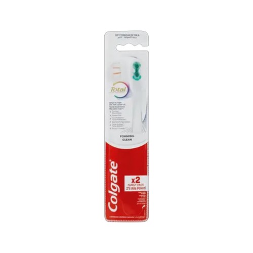 colgate total soft foaming clean toothbrushes 2 pack