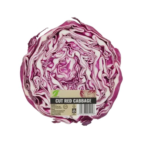 cut red cabbage