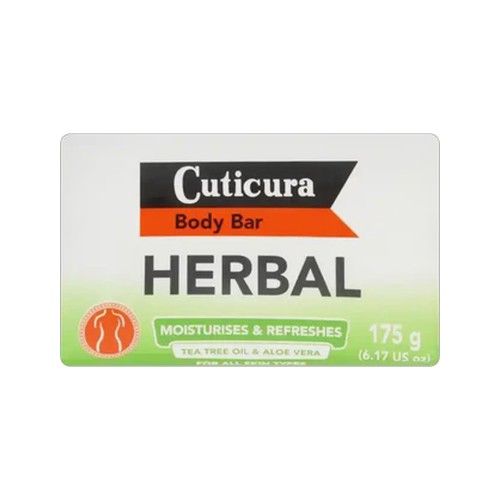 cuticura herbal moisturises & refreshes body bar 175g