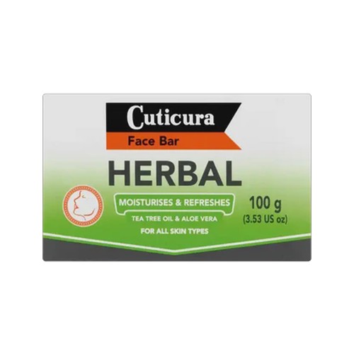 cuticura herbal moisturises & refreshes face bar 100g