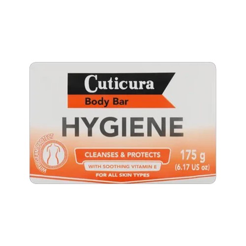 cuticura hygiene cleanses & protects body bar 175g