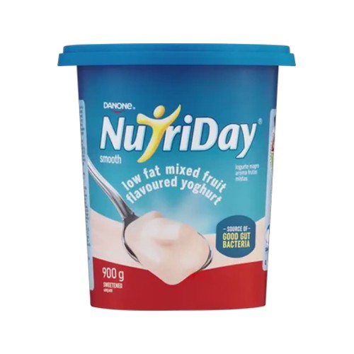 Danone Nutriday Mixed Fruit Flavoured Low Fat Smooth Yoghurt 900g