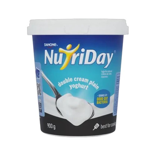 Danone Nutriday Plain Double Cream Yoghurt 900g