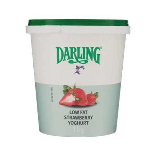 Darling Low Fat Strawberry Flavoured Yoghurt 1kg