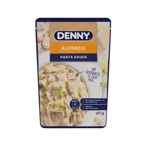 denny alfredo pasta sauce 400ml