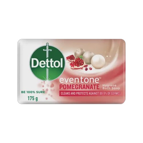 dettol eventone pomegranate hygiene bath soap bar 175g