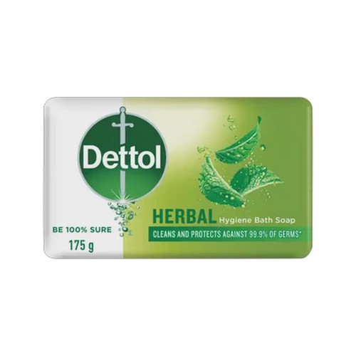 dettol herbal hygiene bath soap bar 175g