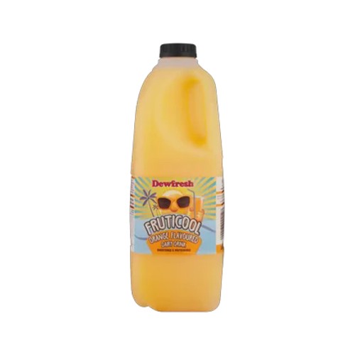 dewfresh fruticool orange flavoured dairy drink 2l