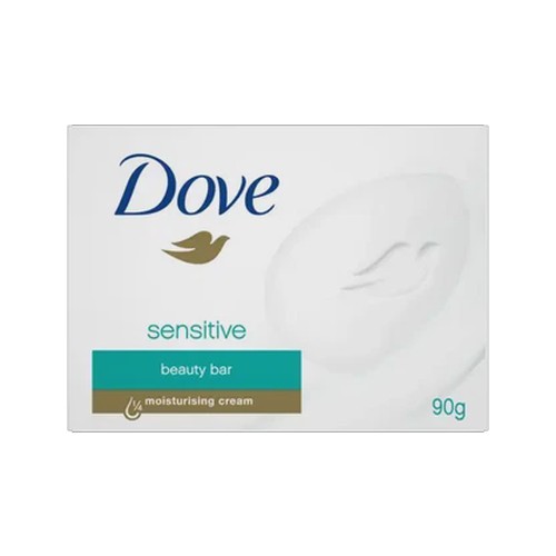 dove sensitive fragrance-free beauty bar soap 90g
