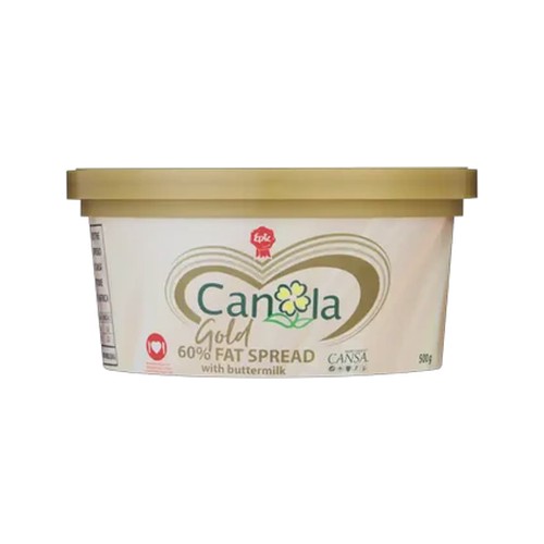 epic canola gold 60 fat spread with buttermilk 500g