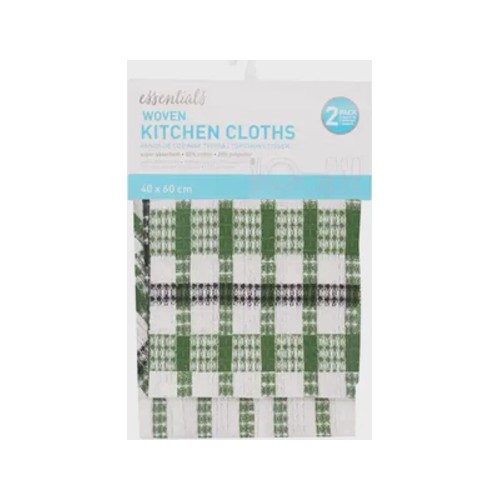 essentials woven kitchen swabs 2-pack