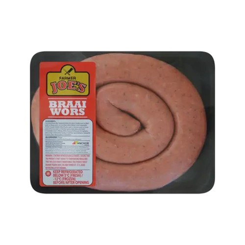 farmer joes braaiwors 500g
